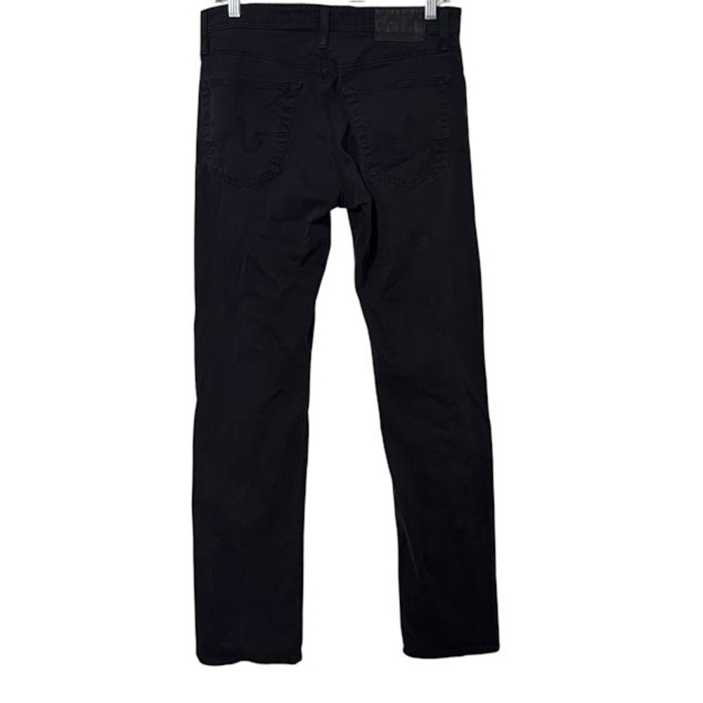 AG Adriano Goldschmied Black The Graduate Tailored Leg Chino Pants Mens 30 x 32 - Picture 2 of 4